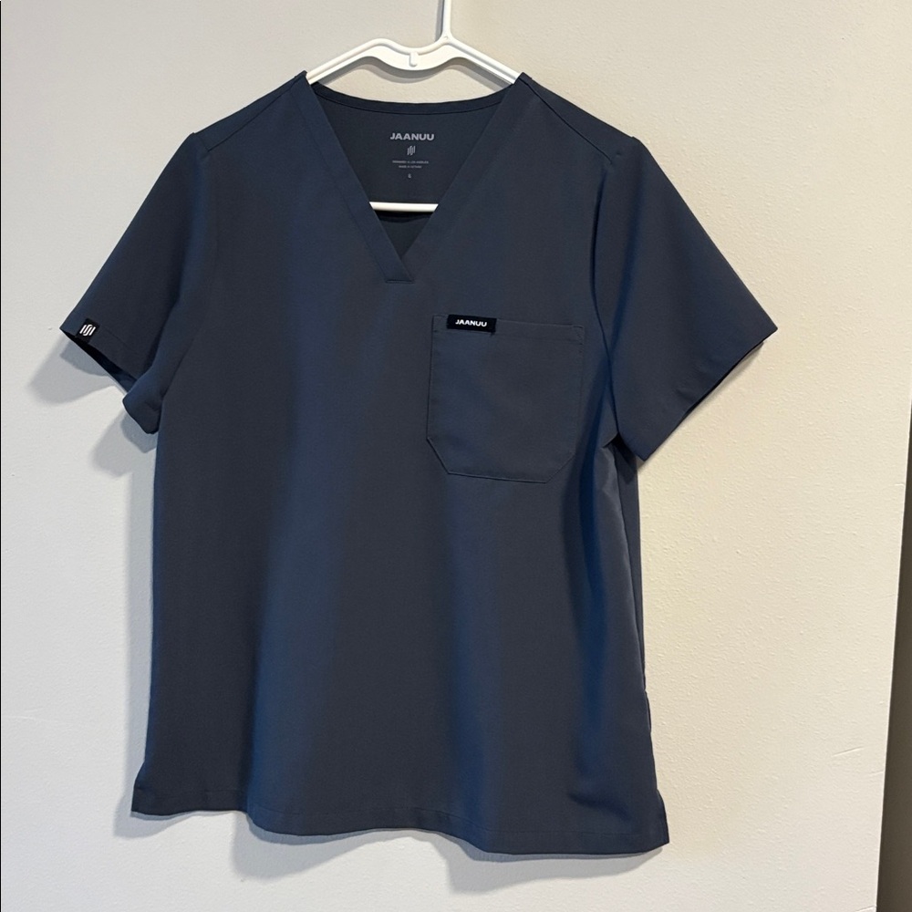 SET Jaanuu Dark Blue V-Neck Scruc SET